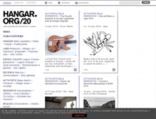 Tablet Screenshot of hangar.org